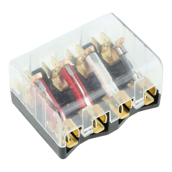 Sicherungsdose 8811.14/1 mit Deckel (4x Steckplätze), MZ ETZ125, ETZ150, ETZ250, ETZ251